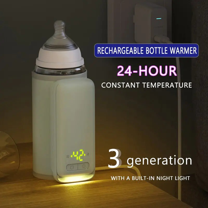 Bottle Buggy™ - Rechargeable Bottle Warmer with Nightlight